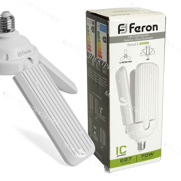 Лампа светодиодная Feron LB-654 E27 70W 4000К