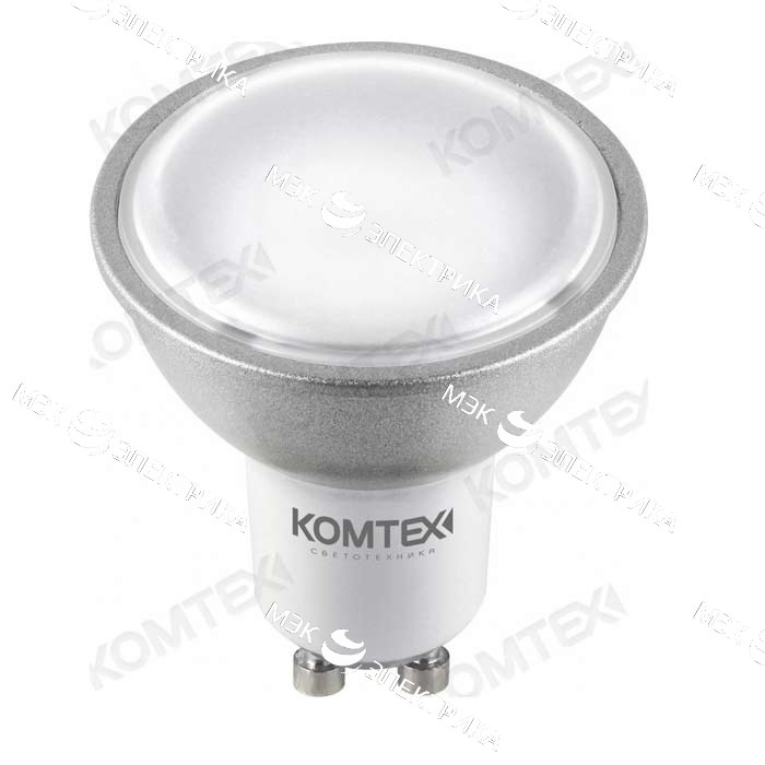 Лампа светодиодная GU10- 5W-3000K Komtech