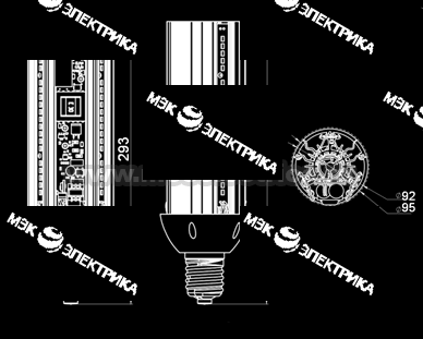 Модуль L-PARK 32/2600лм 32Вт Е27 IP10 2700K