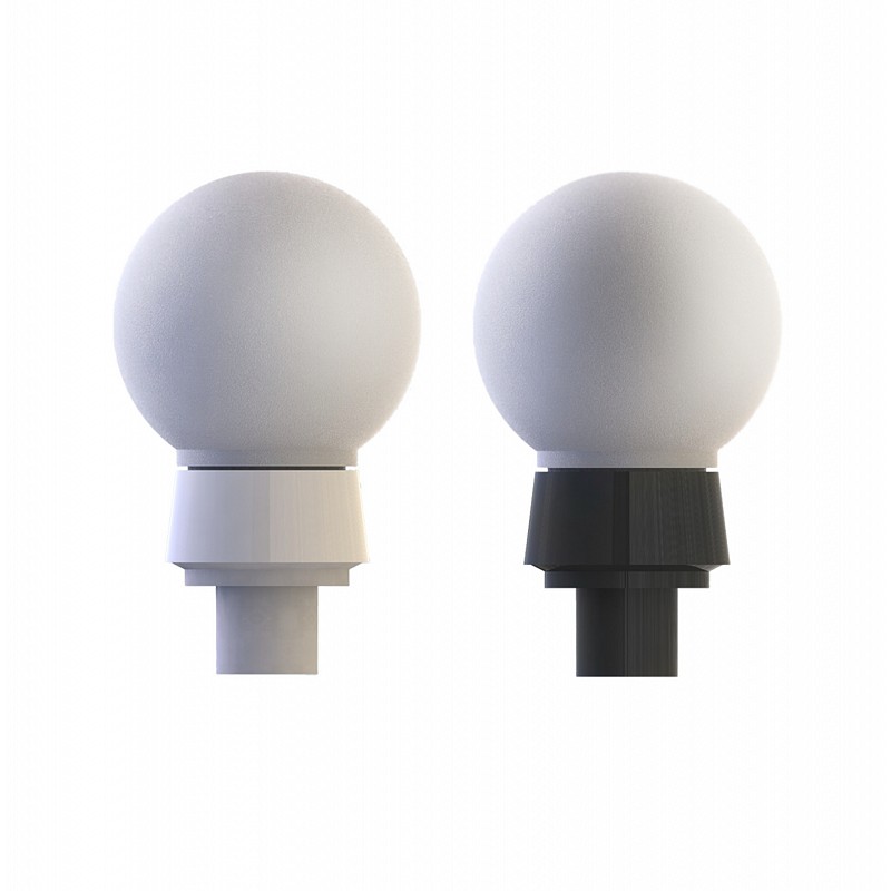 Арм-ра НТУ 64-60 (НБП) прямой белый с креплением на опору диаметр 40мм без рассеивателя