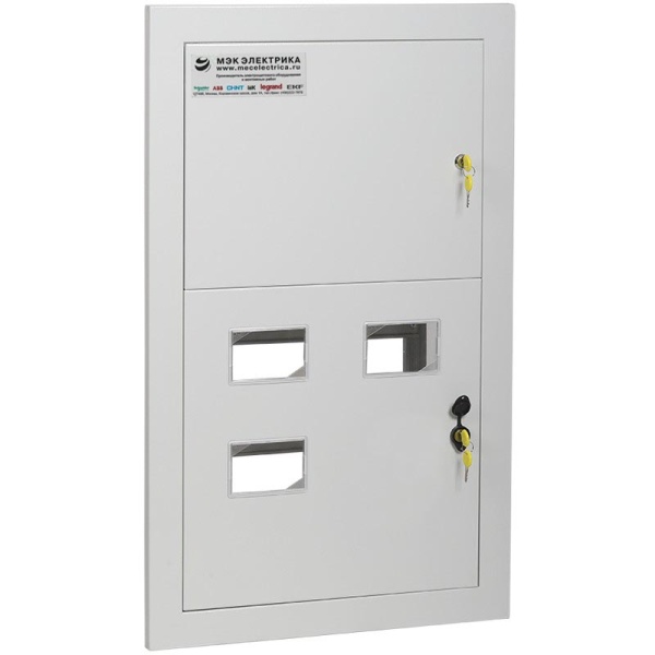 ЩЭ-3-квартирный 900x560x165 встраиваемый со слаботочным отсеком