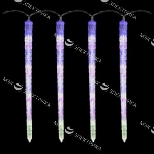 Гирлянда светодиодная "Прозрачные тающие сосульки мульти", CL115