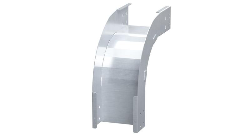 Угол для лотка вертикальный внешний 90град. 600х100 алюм. 2мм в компл. с крепежн. элемент. и соедини