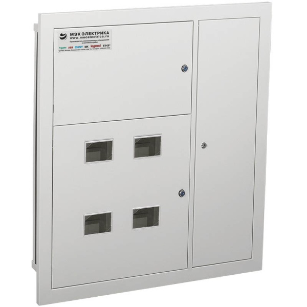 ЩЭ-4-квартирный 950(890)х970(820)х150) встроенный со слаботочным отсеком 