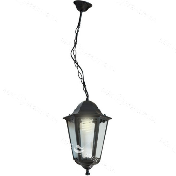 Светильник садово-парковый, 100W 230V E27 черный, 6205/PL6205