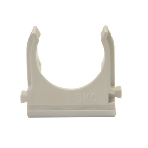 Держатель с фиксатором для жестких и гофрированных труб д.16