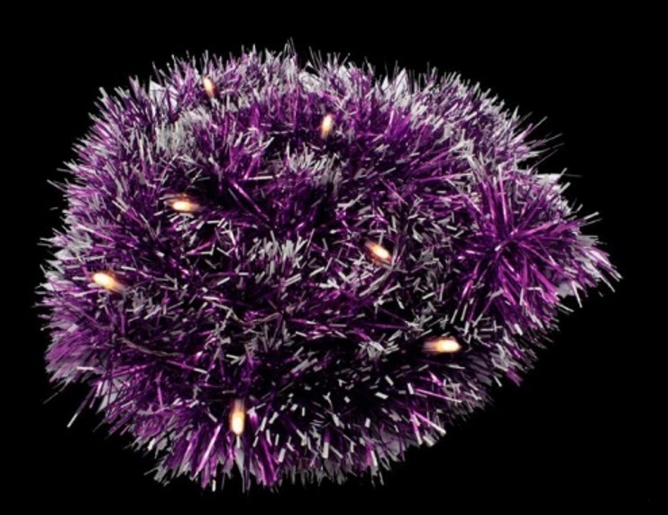 Гирлянда "Мишура фиолетовая 2м", CL800