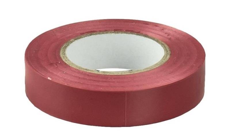 Изолента ПВХ 19мм х 25м красная