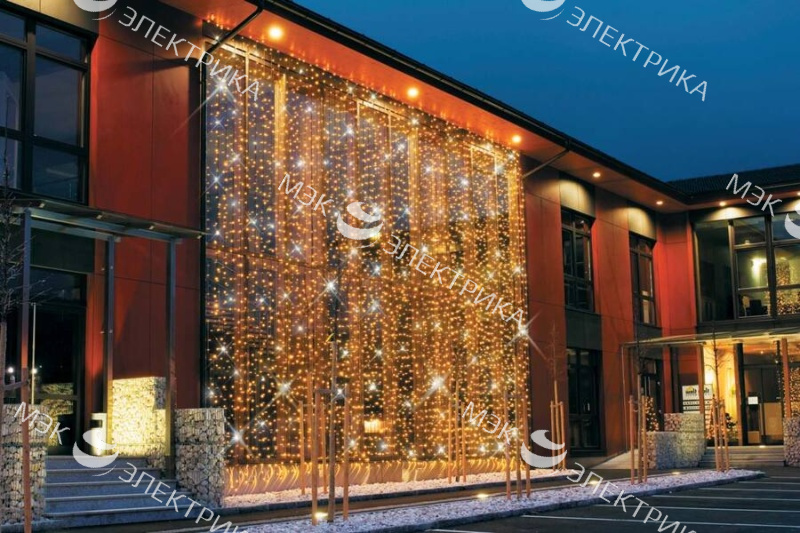 Гирлянда светодиодная "Занавес" белый, CL13 40 подвесов