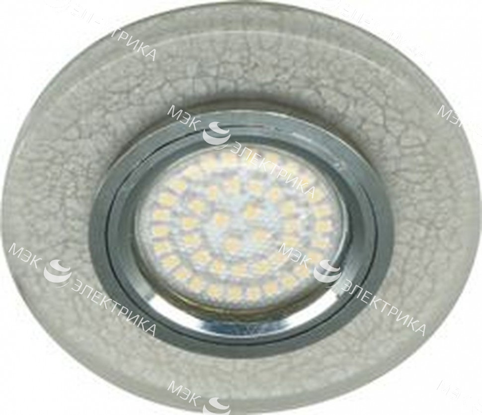 Светильник встраиваемый 15LED*2835 SMD , MR16 50W G5.3, белый, серебро, 8989-2