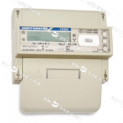 Электросчетчик СЕ303 R33 746-JAZ 5(100)А 3*230/400В многотарифный, ЖКИ, оптопорт, RS485