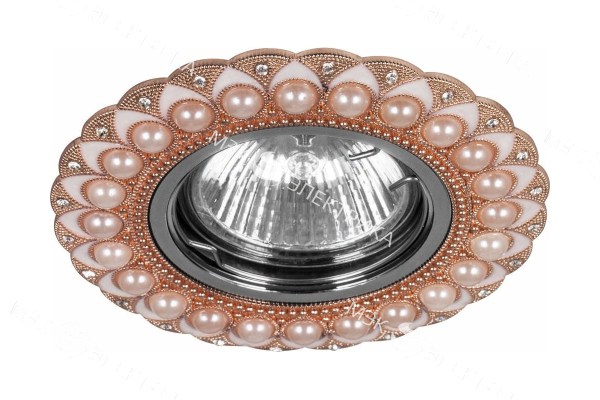 Светильник встраиваемый Feron CD2050 потолочный MR16 G5.3 шампань-хром