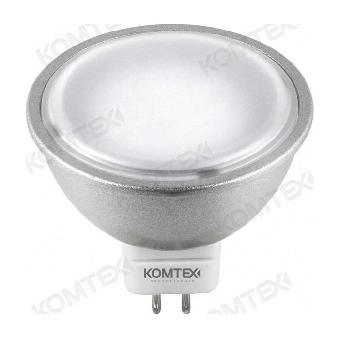 Лампа светодиодная GU5.3-7W-3000K-12V Komtex