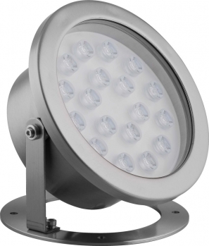 Светодиодный прожектор подводный ЛЮКС, D210xH220, IP68 18W 24V RGB,LL-874