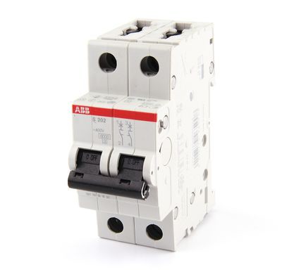 Выключатель автоматический модульный 2п C 20А 6кА S202 C20 ABB 2CDS252001R0204