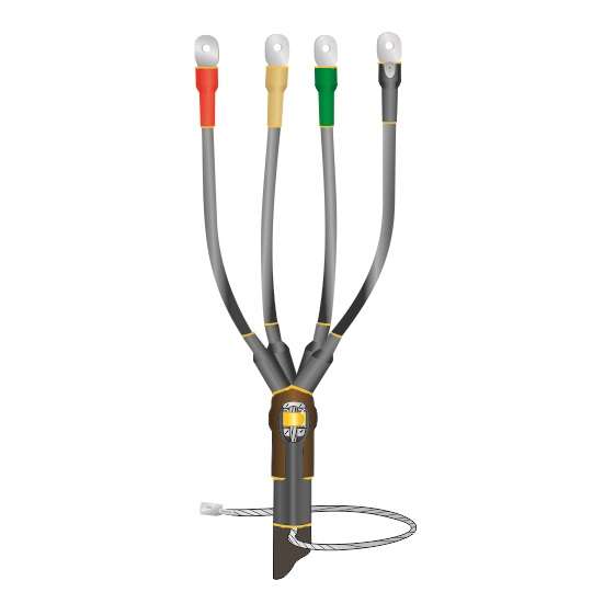 Муфта кабельная концевая универс. 1кВ 1ПКВ(Н)ТпбН-4х(16-25) с болтовыми наконечниками Нева-Транс Комплект 22020145