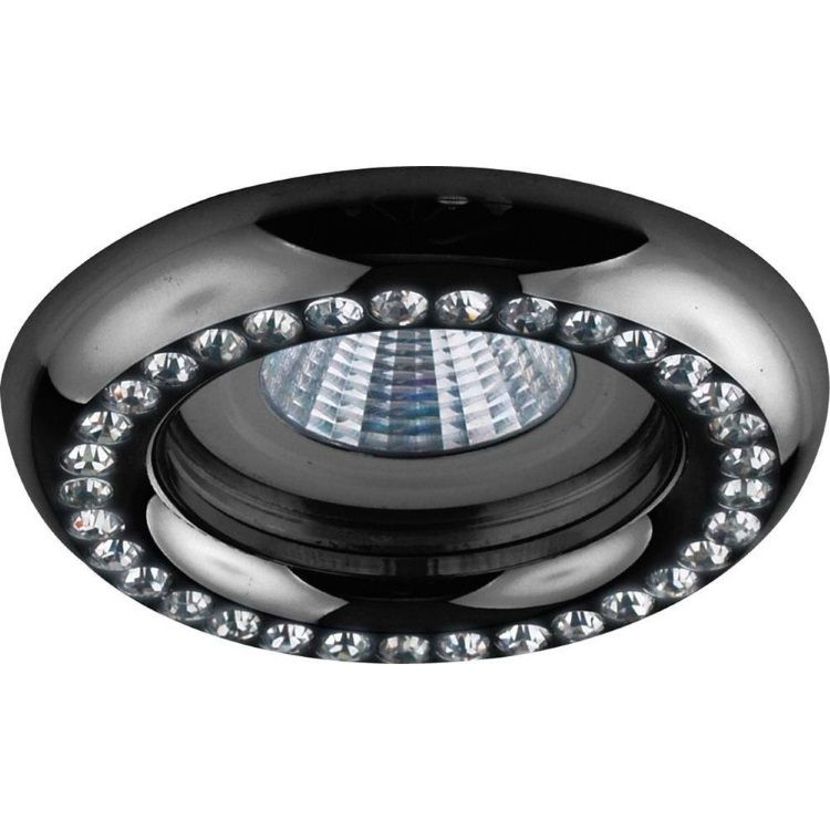 Светильник потолочный MR16 MAX50W 12V G5.3, прозрачный, черный, DL113-C