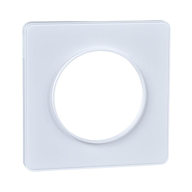 ODACE РАМКА 1-постовая, для механизма белого цвета, БЕЛЫЙ