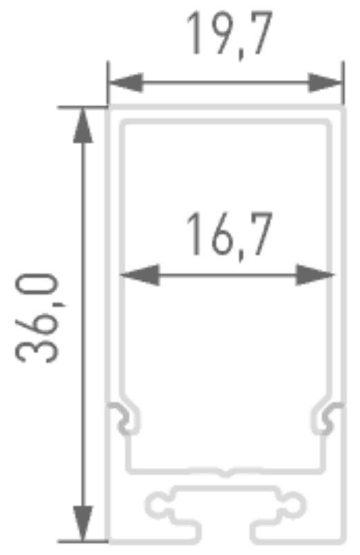 Профиль алюминиевый DesignLed LS.1911P