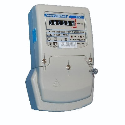 Электросчетчик СЕ101 S6 145 М6 5(60)А/230В однотарифный, ОУ