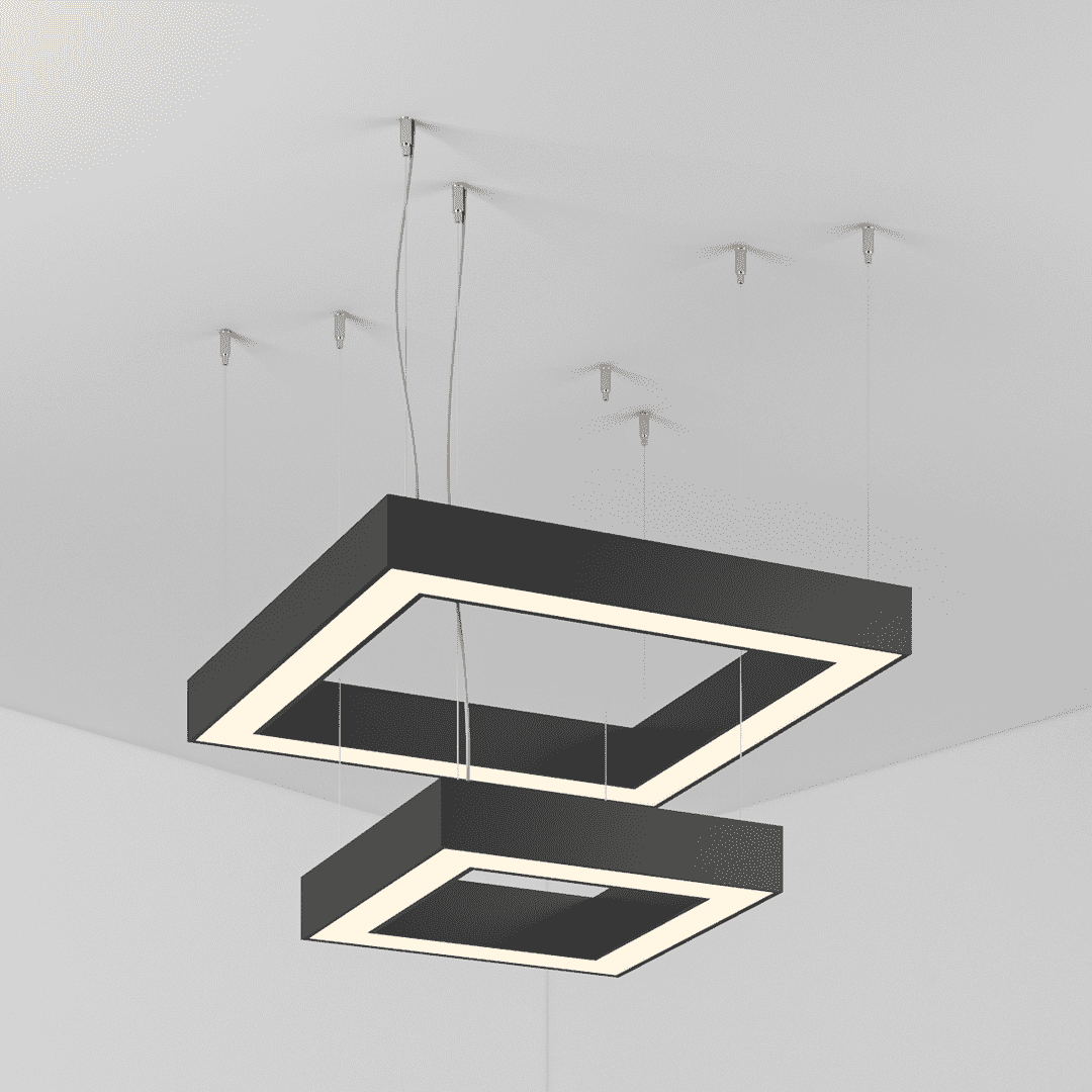 Светильник SECTIONUNION 520х520 -300х300 Профиль 35х35 LED 84W