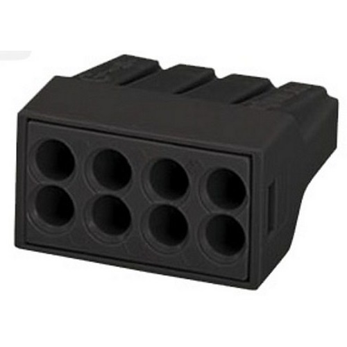 Клемма WAGO 773-308 на 8 провод.1-2,5мм (темносерый) 24А с/п(снят)