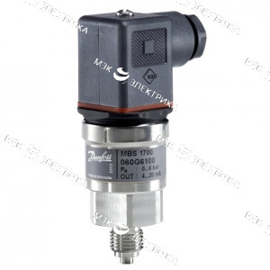 Преобразователь давления MBS1700, 0-10бар, 4-20 мА, Тмах= -40...+85ºС, наружн. резьба 1/2", класс то