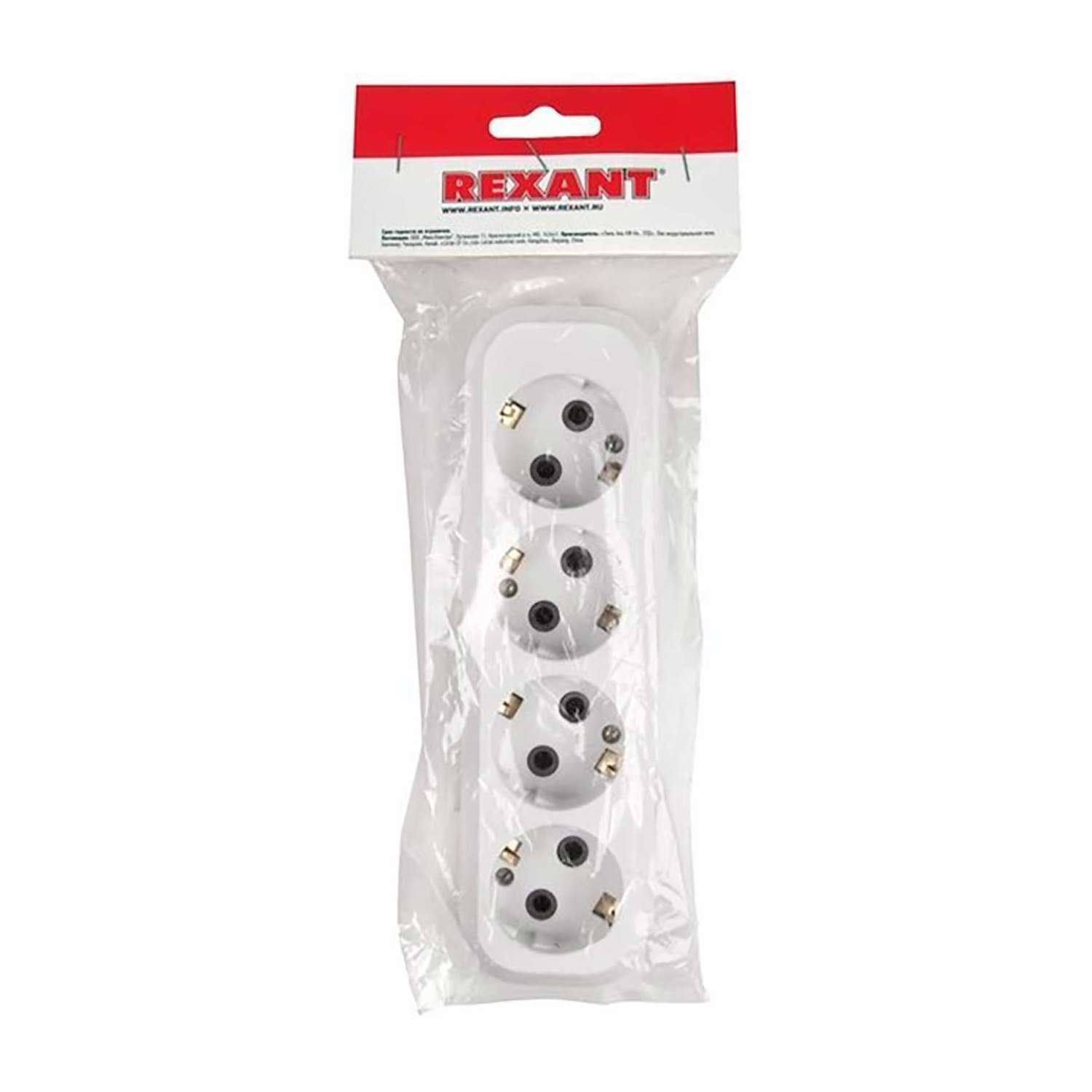 Колодка удлинителя 4-м с заземл. Rexant 11-8707