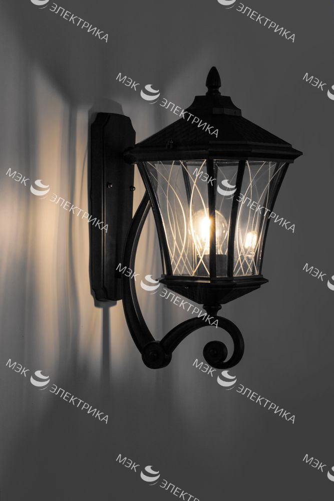 Светильник садово-парковый 60W 230V E27 черное золото, PL4031 "Лондон" Feron