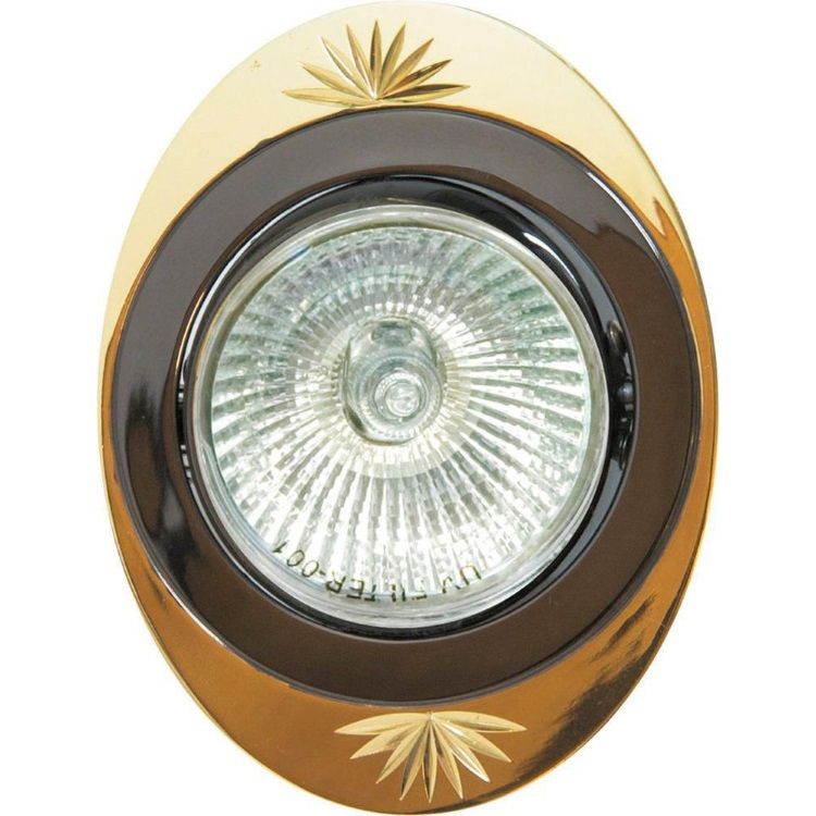 Светильник потолочный, MR16 G5.3 черный металлик-золото, DL250 Feron