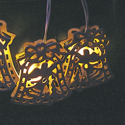 Гирлянда 230V 10 ламп накаливания, теплый белый 10W , 20mA, IP 20, шнур 1,5м 0.5мм,CL35