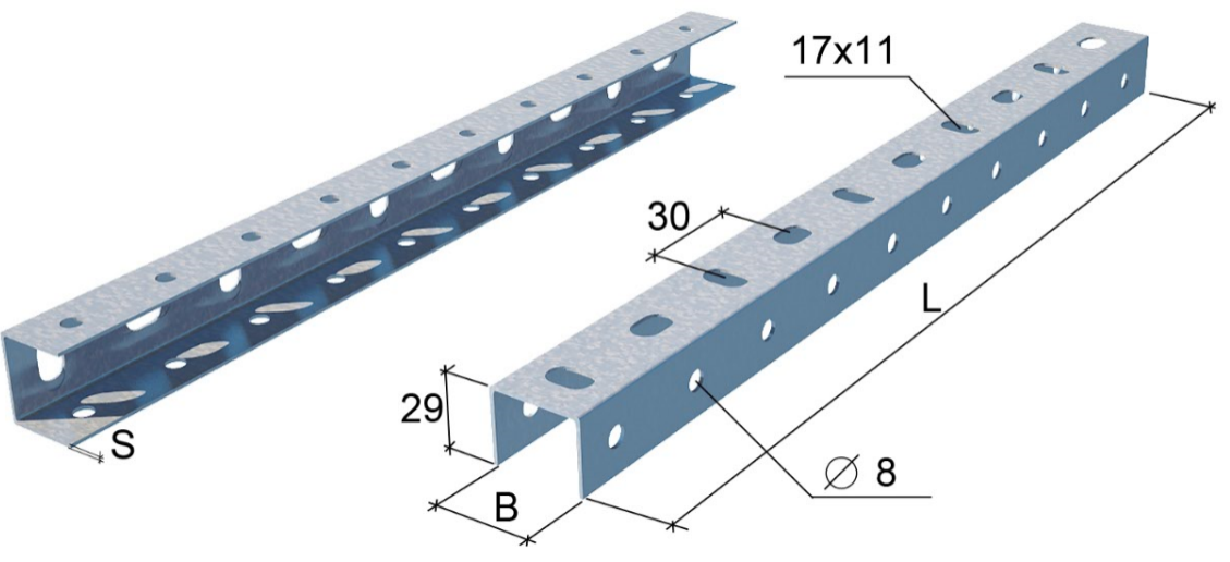 Универсальный профиль 400мм