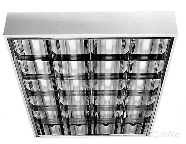 ЛПО-21 (620х620) 4х18 Вт.(наклад.)(аналогЛПО71) дроссель