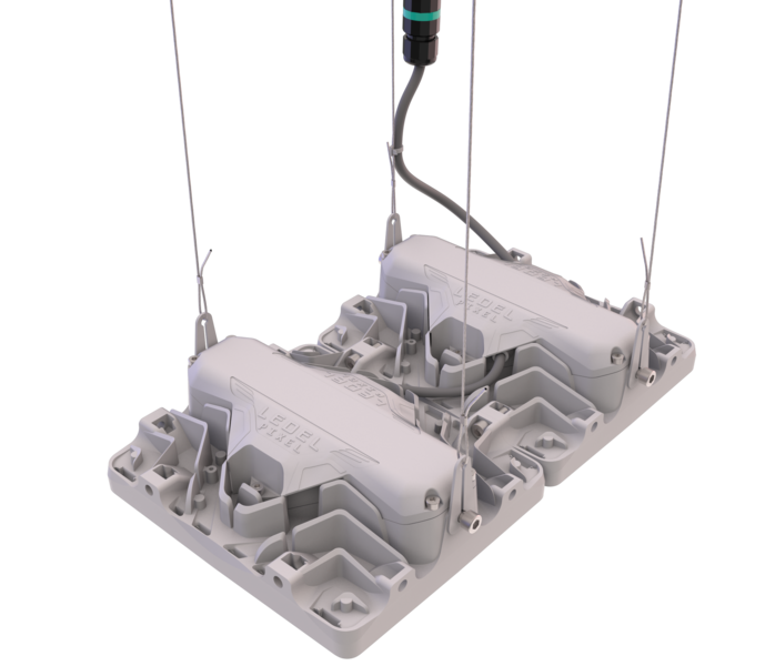 Светильник светодиодный L-pixel 2/100/Г60/750/(R5)/01/MT-KM/I1-D2/220AC IP66 RAL7035 LEDEL PX100-315