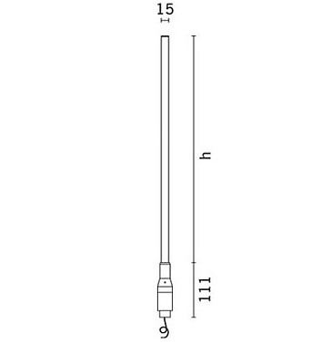 Декоративный светильник iGuzzini Typha Bollard Steel ADT4.713 (1300mm)