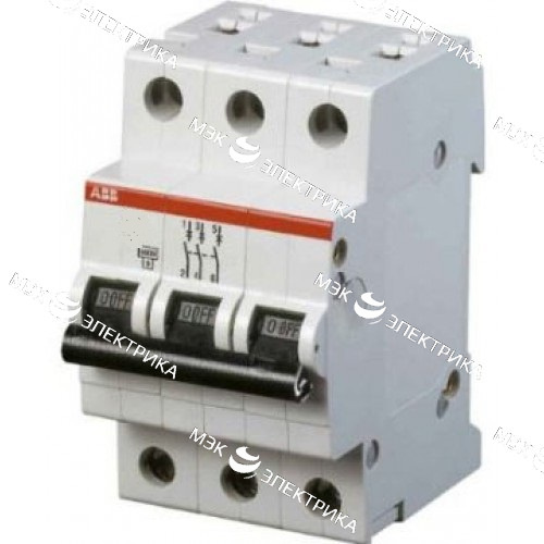 Автомат АВВ 3-ф 100А С (S283) сняли