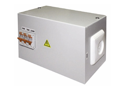 Ящик с понижающим трансформатором ЯТП- 0,63 220/12 IP65(ОСМ) (3 авт)