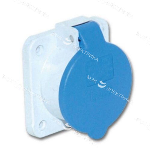 Розетка фланцевая 2Р+Е,1х16 А,220-240V (IP44)