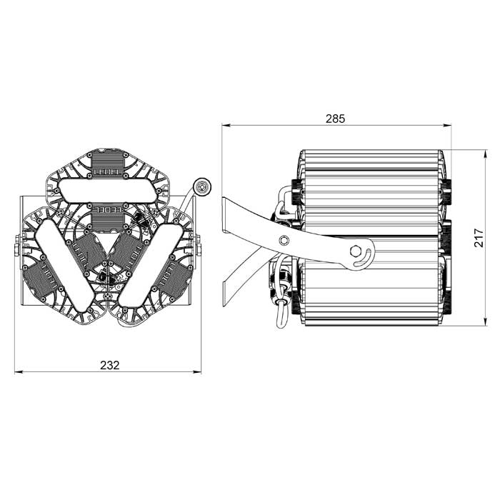 Светильник L-lego II 165 banner/135/Г60/4.0K/01/L100/IKIX-63/220AC IP66 поворотное крепление LEDEL L