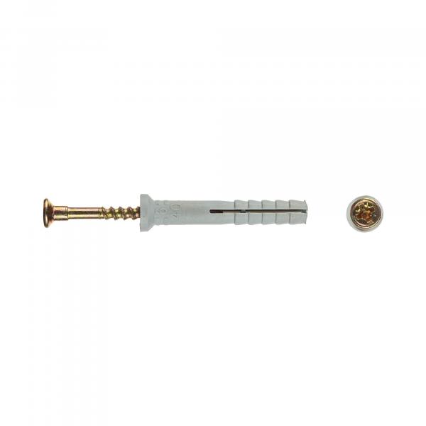 Дюбель-гвоздь полипропилен SM-L 8х60 потайная манжета (90 шт) - коробка Tech-Krep