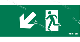 пиктограмма "ФИГУРА / СТРЕЛКА ВЛЕВО" для аварийно-эвакуационного светильника ip20
