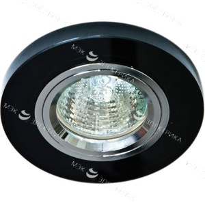 Светильник потолочный встраиваемый, MR16 G5.3 черный, DLT202 