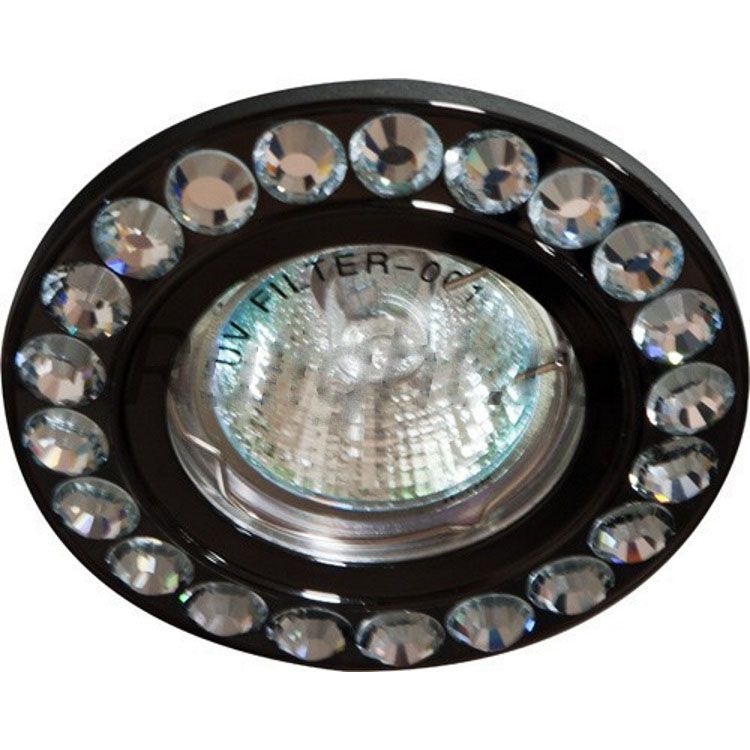 Светильник потолочный MR16 MAX50W 12V G5.3, прозрачный, черный, DL112-C