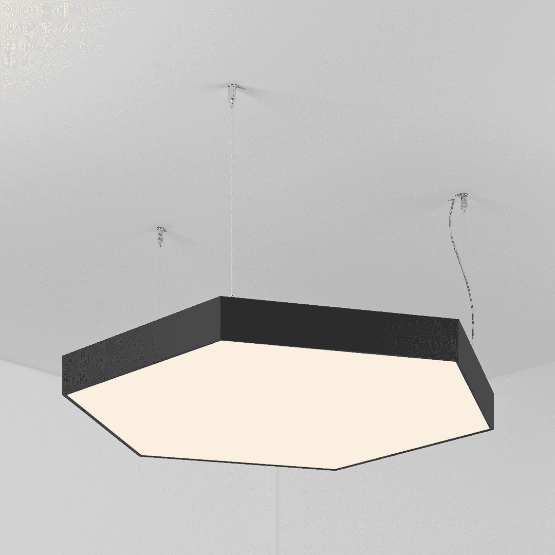 Светильник POLYGON HEXAGON h100 (Сторона 320мм)х6 LED 57W