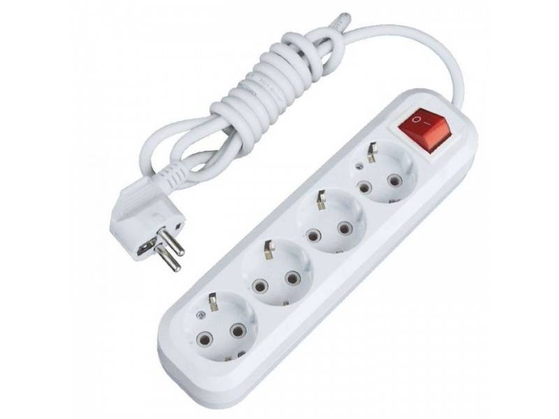 Удлинитель 4гн. 3м с/з с выкл. ПВС 3x1 16А T-Plast