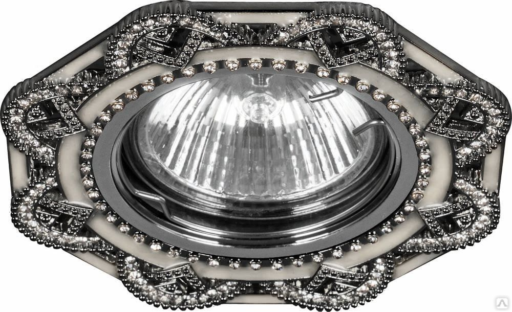 Светильник потолочный MR16 Max35W 220V G5.3, черный,хром, CD2053