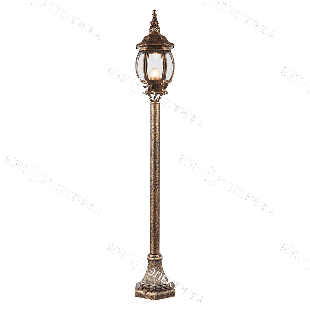 Светильник садово-парковый 100W 230V E27 черное золото, 8110 "Классика" Feron