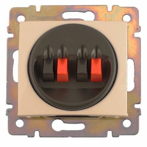 Розетка 2-м СП Valena для динамиков механизм сл. кость Leg 774324