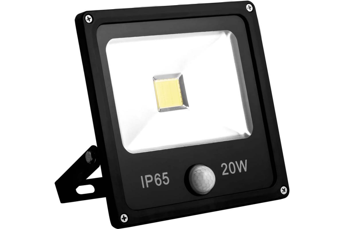 Прожектор светодиодный 20W с встроенным датчиком LL-861 IP65 6400K