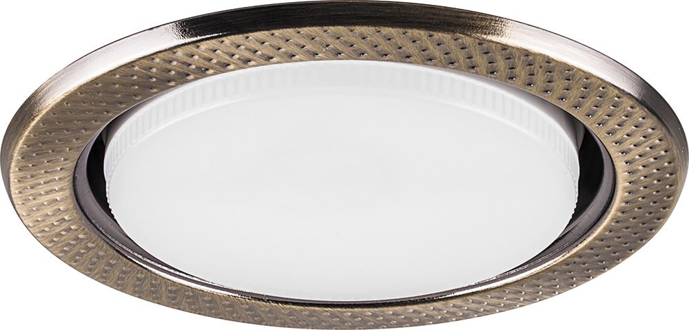 Светильник встраиваемый Feron DL5042 потолочный GX53 античное золото